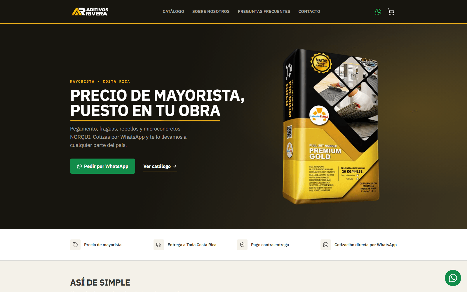 Portada de aditivosrivera.com