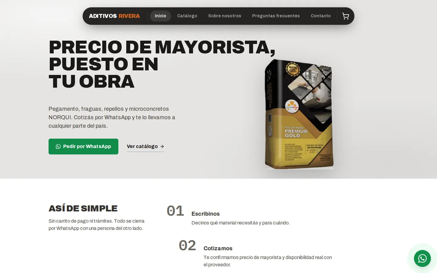 Portada de aditivosrivera.com